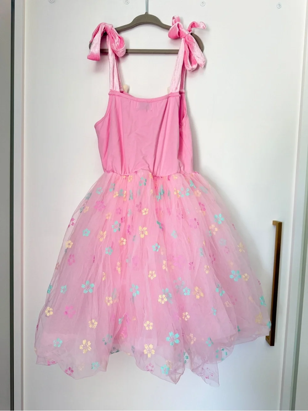 Lola + The Boys Happy Bunny Strap Tulle Dress